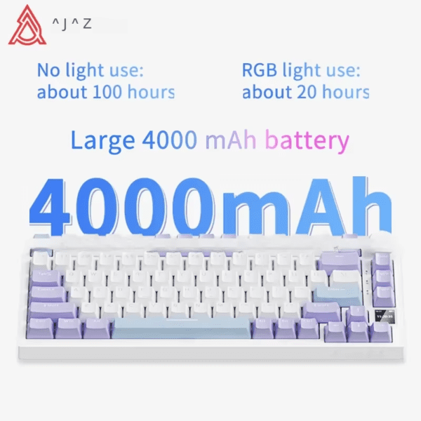 AJAZZ AK820 / AK820Pro Gaming Mechanical Keyboard 75% 82 Keys Wired Single Mode/Bluetooth Wireless Gamer Keyboard for Laptop PC - Image 3